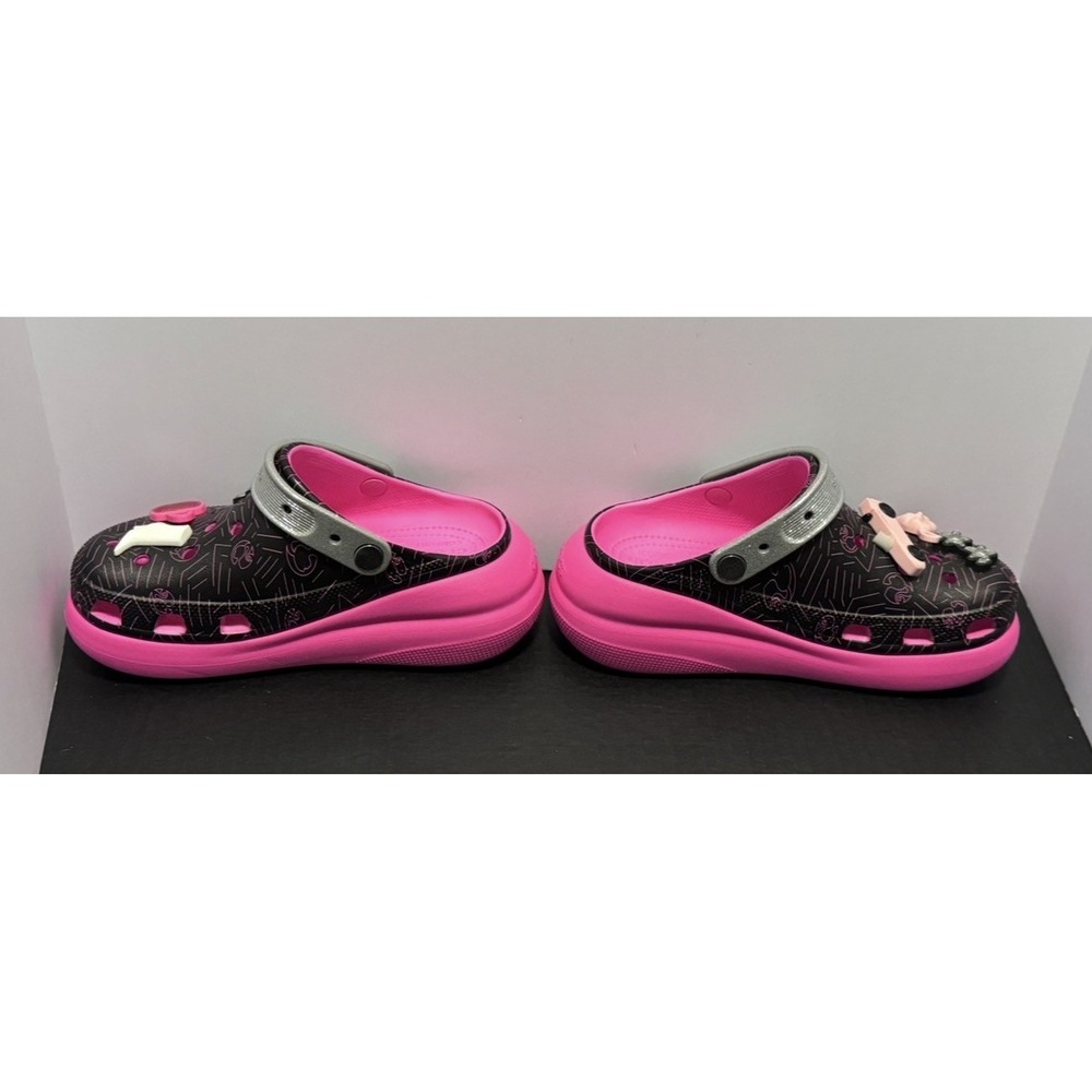 Crocs X Barbie Crush Platform Clog Limited Edition Black Pink, Women 7 / Men 5 - Picture 11 of 11